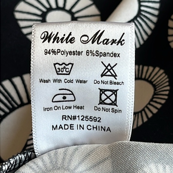 White Mark Black and White Boxy Tunic Blouse - Picture 6 of 6
